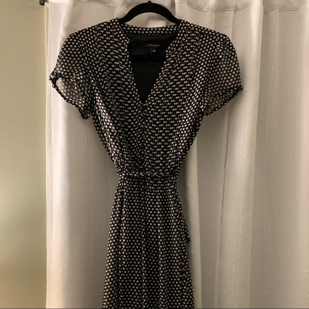 LiverPool Dress - Black/White - EUC